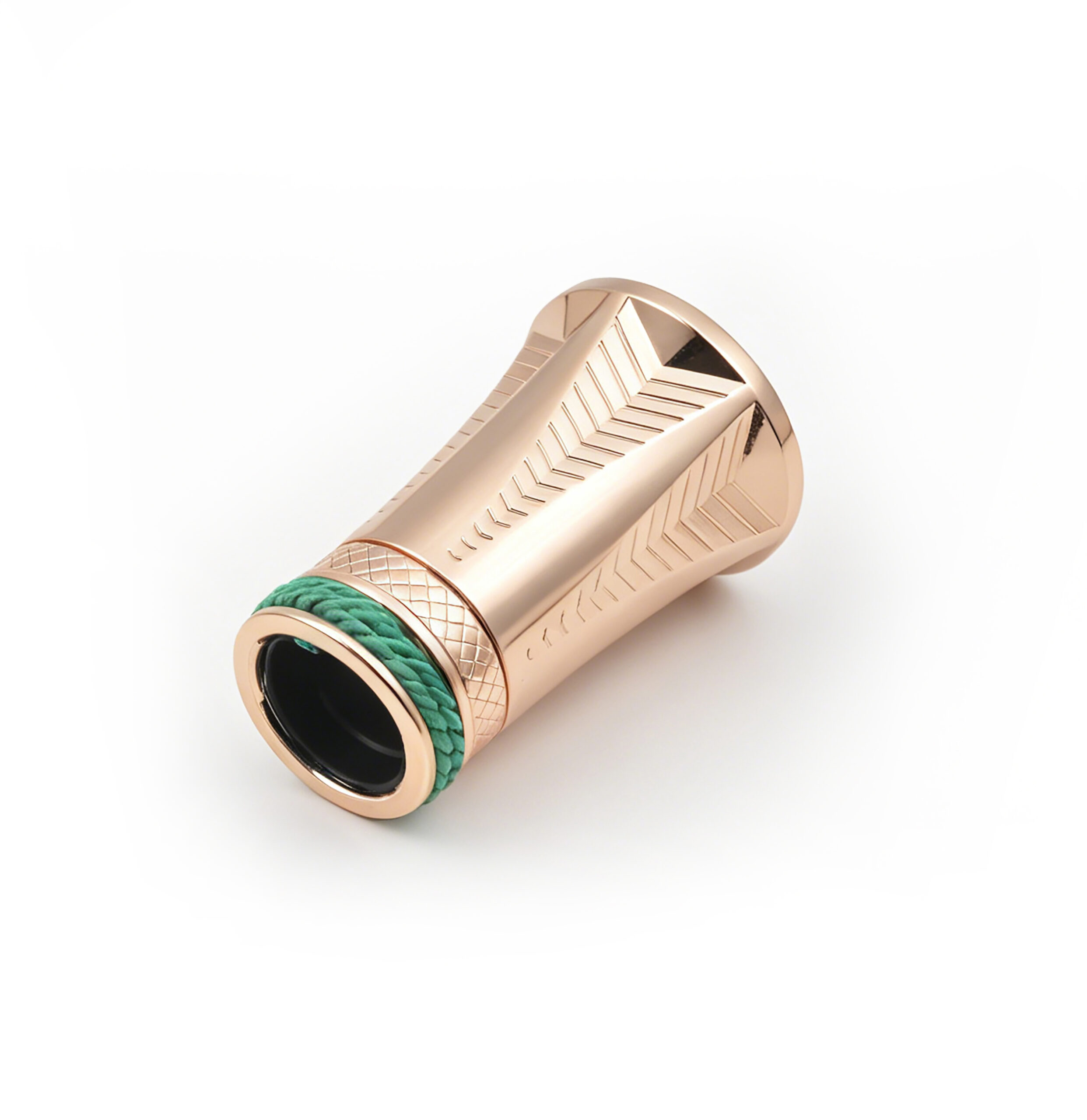 Engraved Cylinder Perfume Cap - Rose Gold