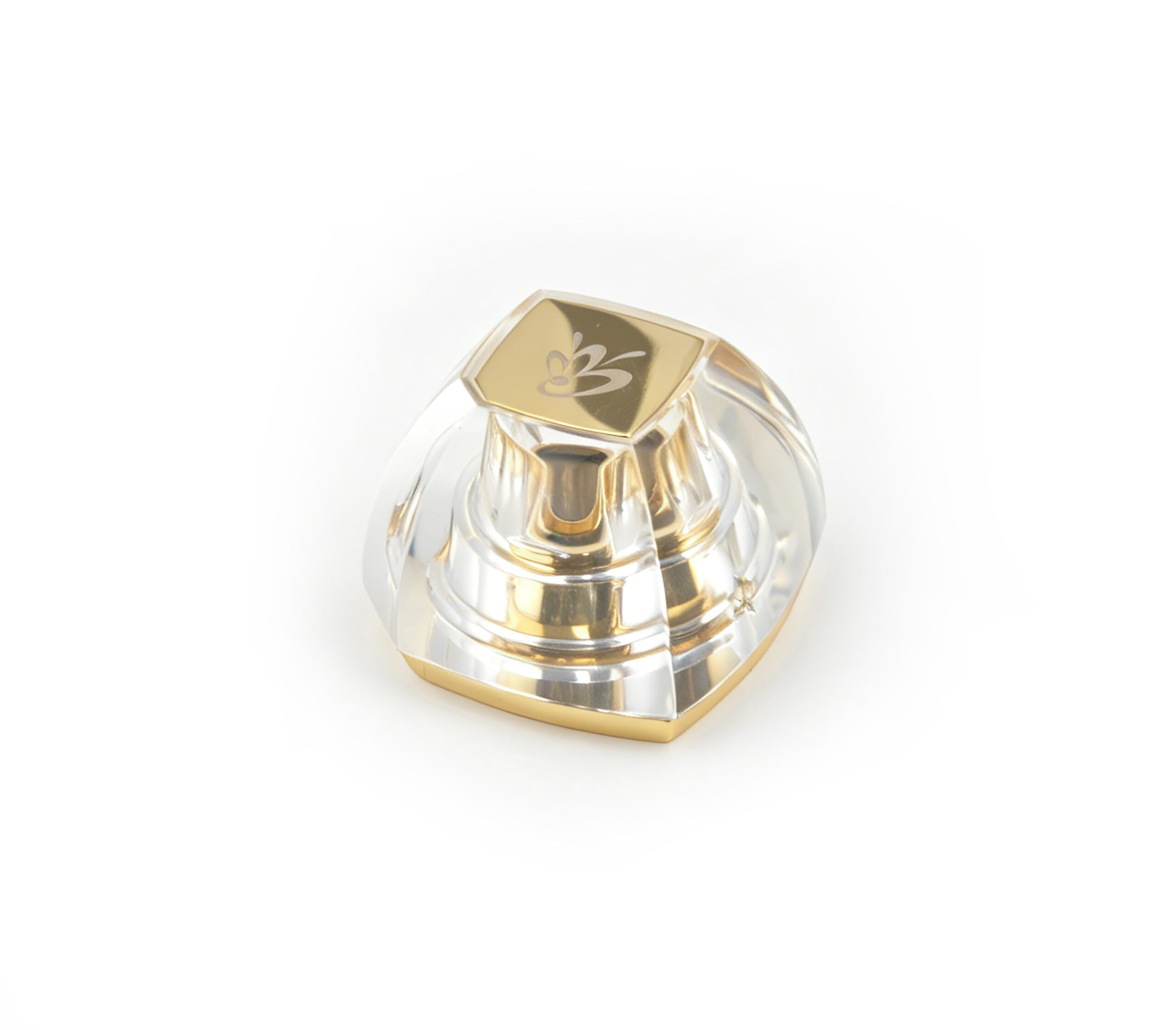 Custom Surlyn Perfume Cap - Clear Gold Dome